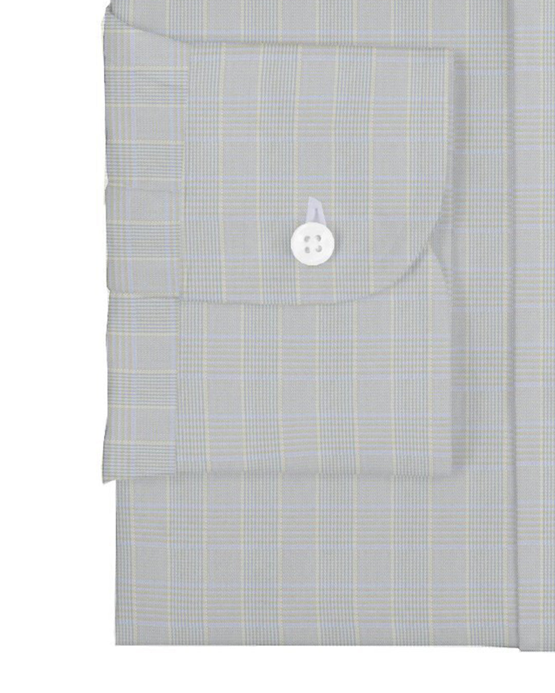 Alumo Blue Twill Prince of Wales Checks on Off White - 3