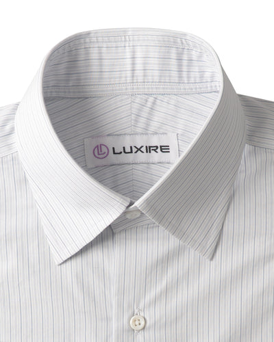 Alumo Light Grey And Light Blue Alternate Stripes