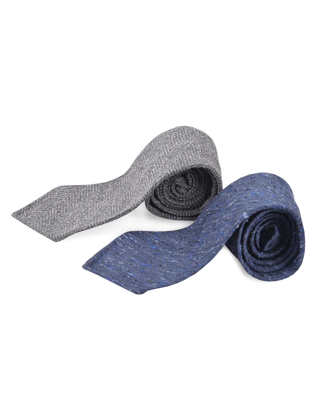 Dark Blue Raw Silk Tie