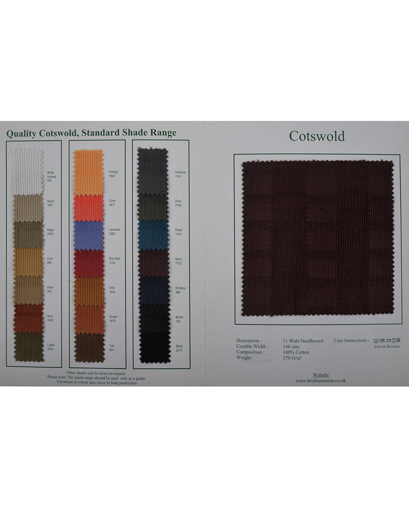 Brisbane Moss Beige Needlecord