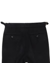 Black Wool Heavy Flannel Pant