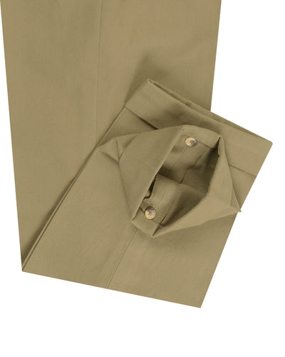 Brisbane Moss Khaki Heavy Cotton Twill