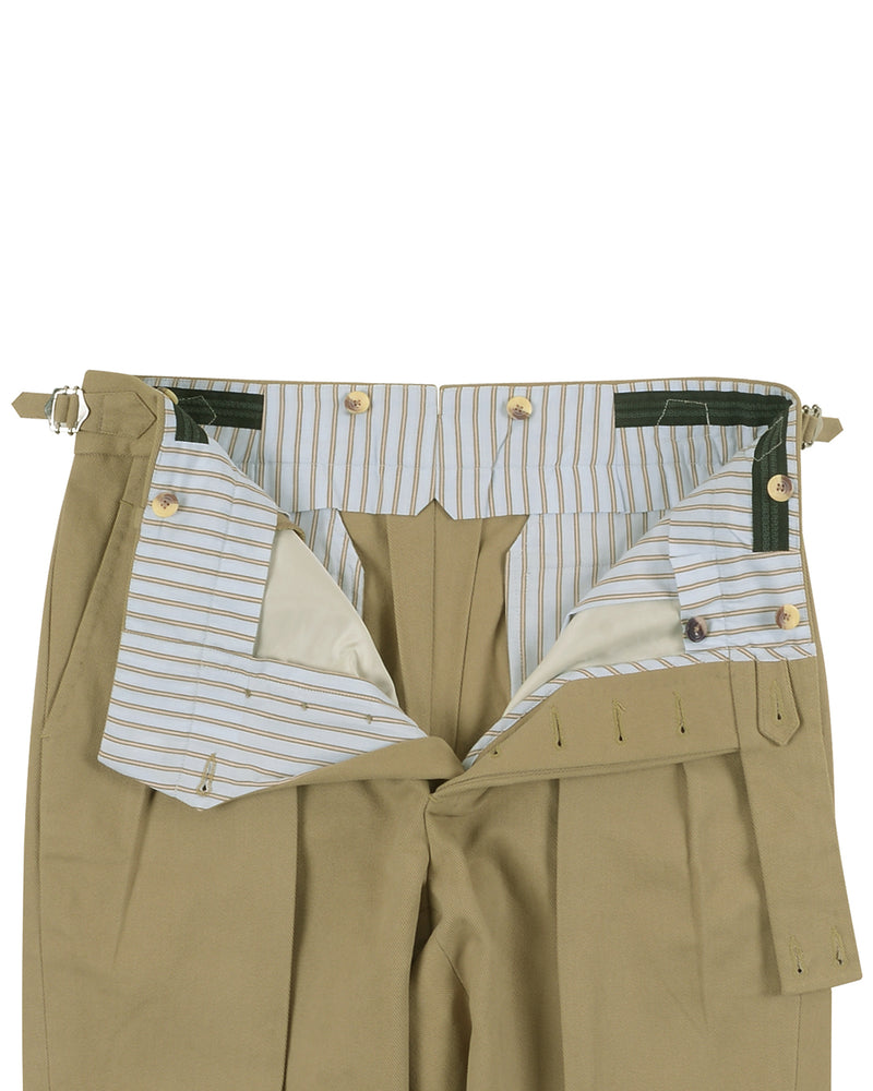 Brisbane Moss Khaki Heavy Cotton Twill