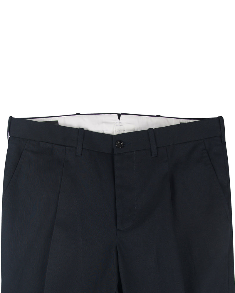 Brisbane Moss Navy Cotton Cavalry Twill