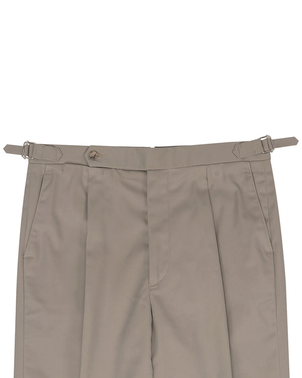 Brownish Grey Twill Chino