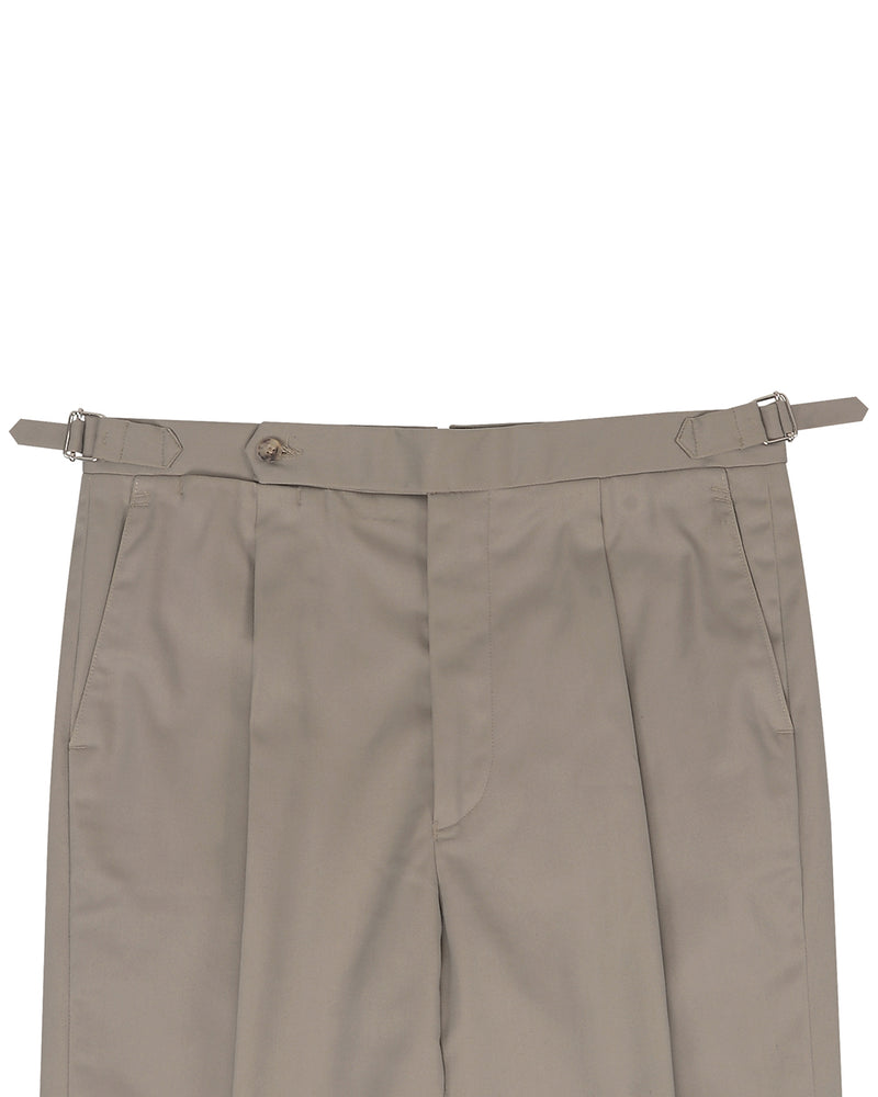 Brownish Grey Twill Chino