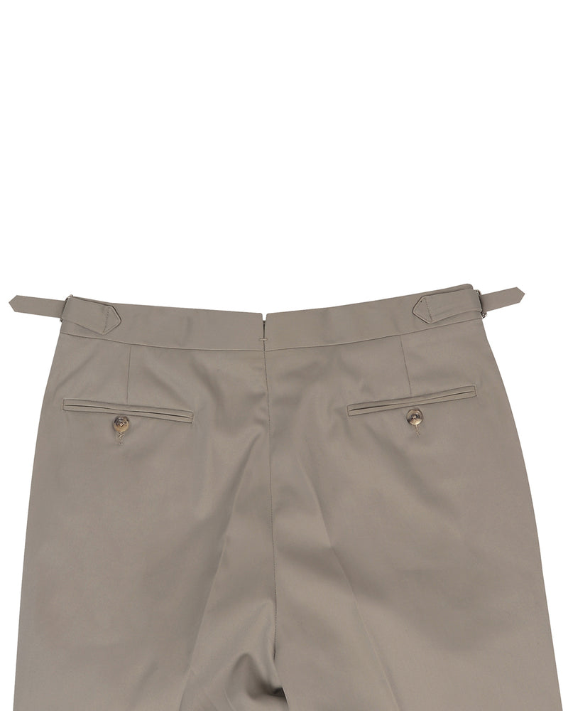 Brownish Grey Twill Chino