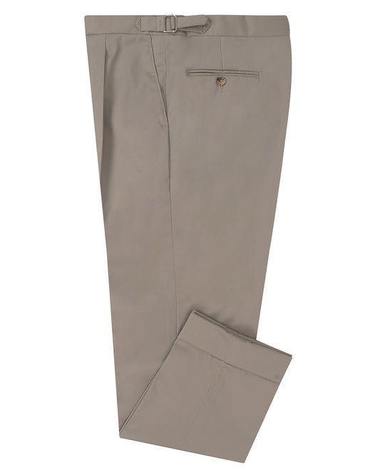 Brownish Grey Twill Chino
