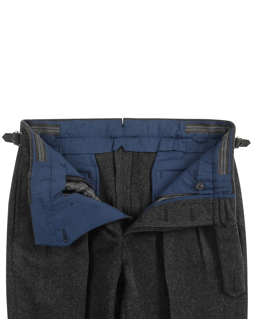 Gurkha Pant in Charcoal Grey 100% Wool Flannel – Luxire Custom Clothing