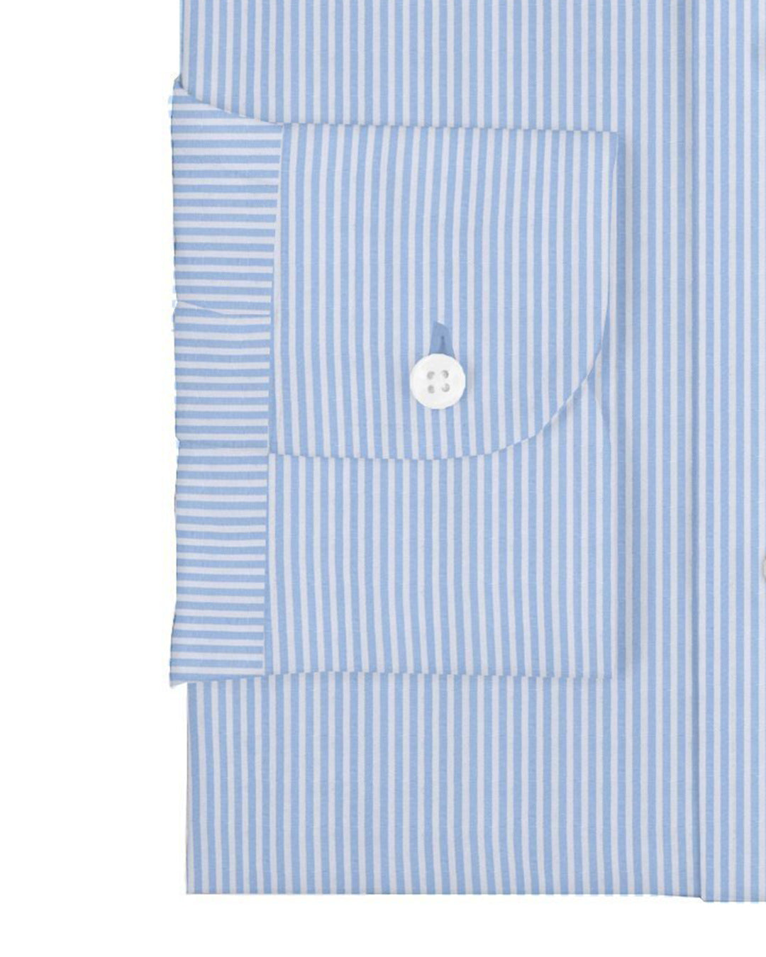Arctic Blue White Stripes Seersucker Shirt