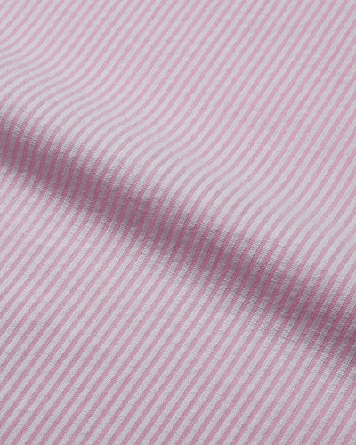 Summer Shirt in Pink White Pin Stripes Seersucker