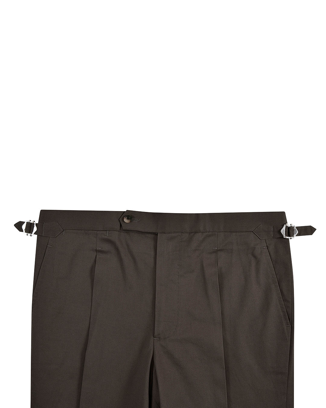 Pleated Choco Brown Pant