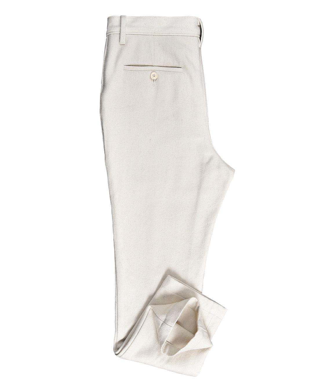 Cream Winter Pant in Recycled Wool – Luxire Custom Clothing