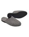 Suede-Cashmere Slippers Grey