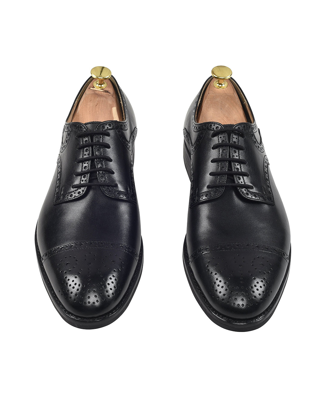 Brogue Captoe Oxfords Black - 3