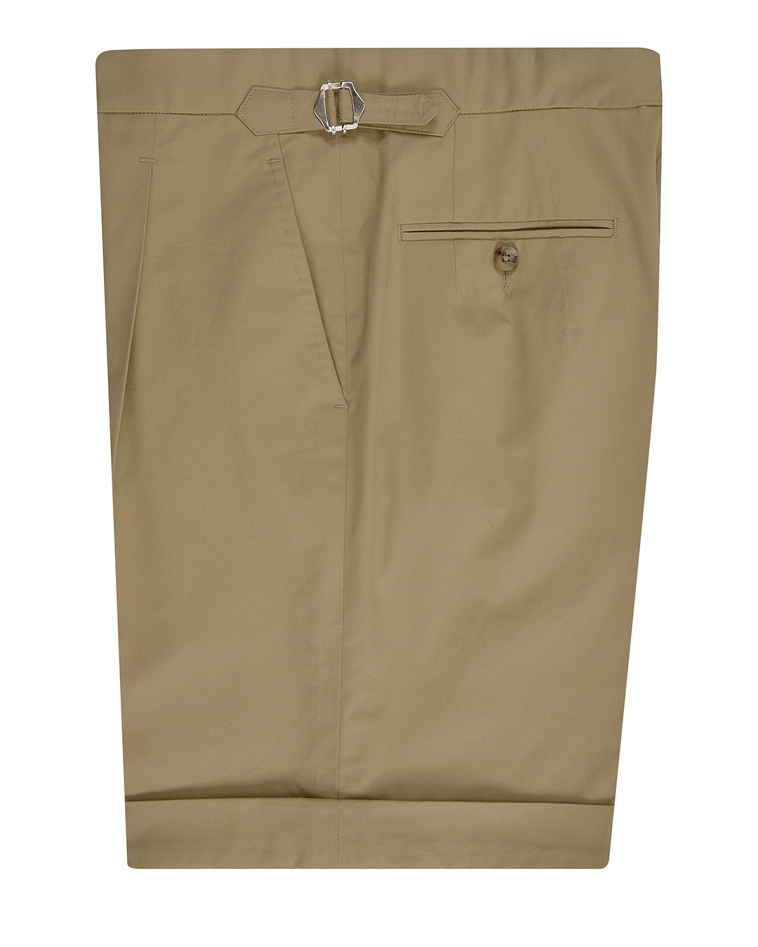 Dark Beige Plain Shorts