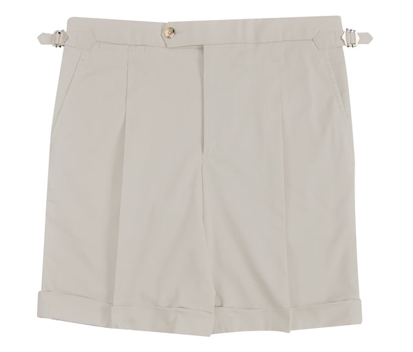 Ivory Twill Shorts