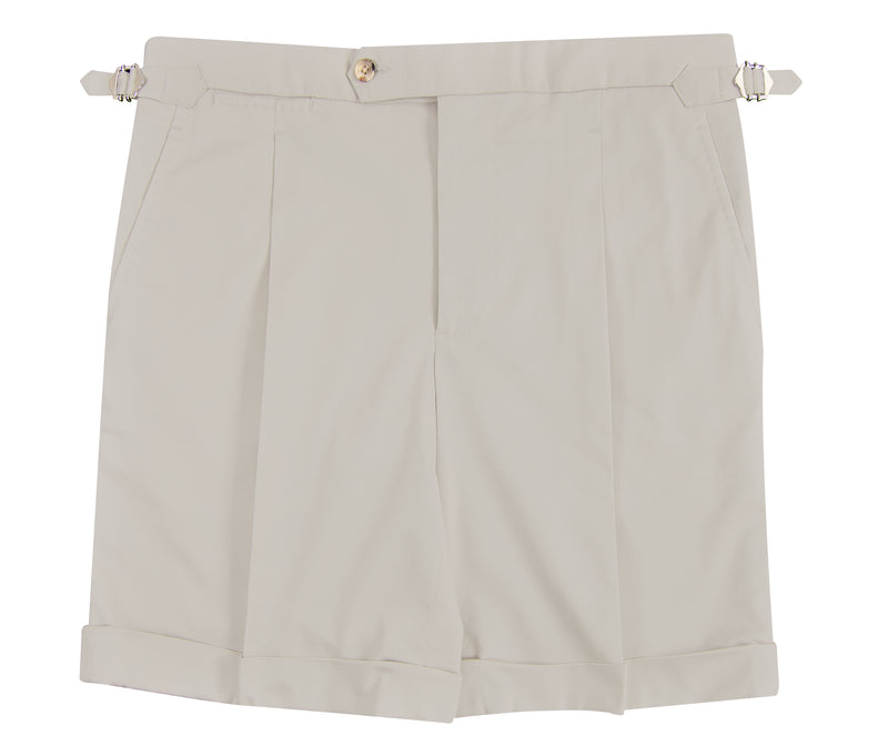 Ivory Twill Shorts