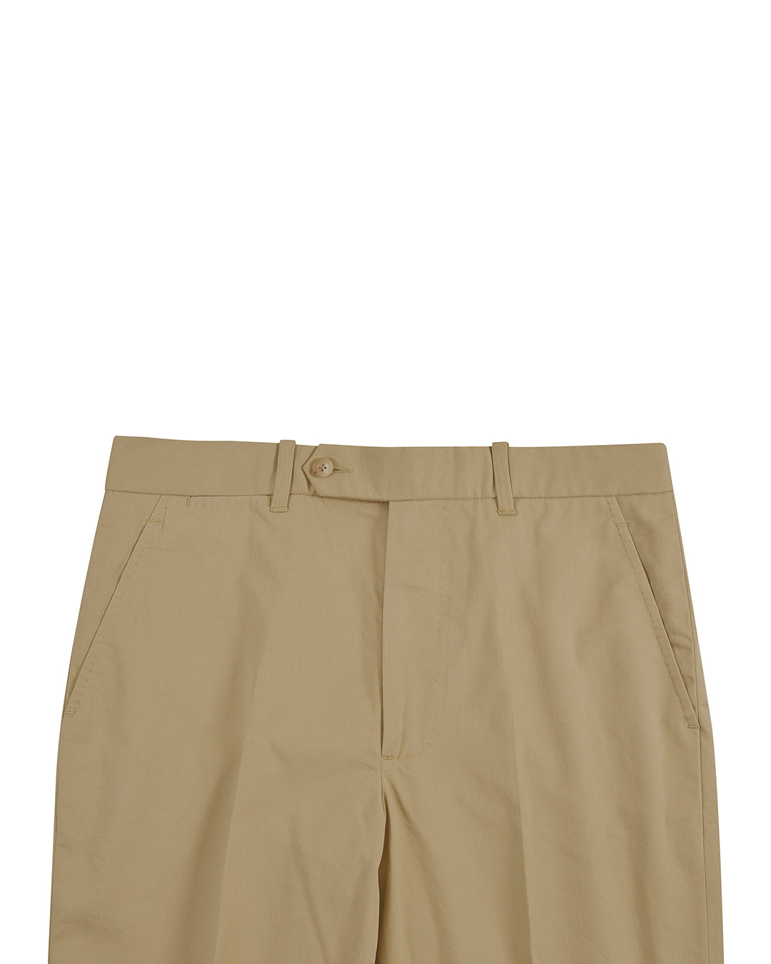 Dark Beige Plain Cotton Dress Pant - 2
