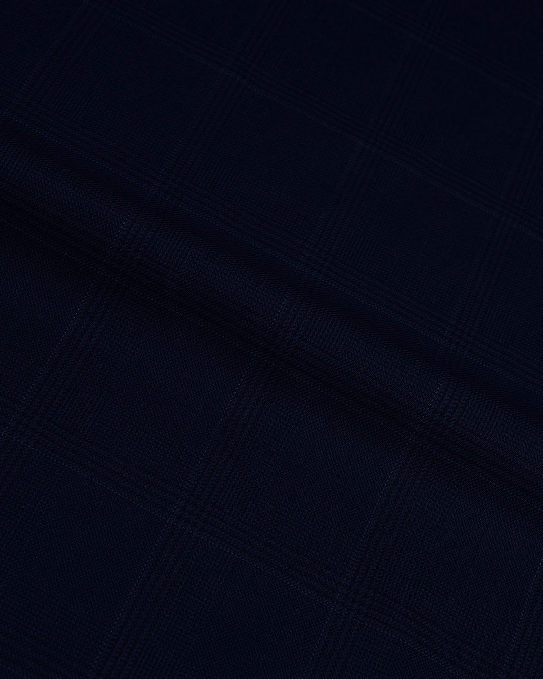 Drago: Super 160s Navy Prince of Wales Checks Dress Pant - 6