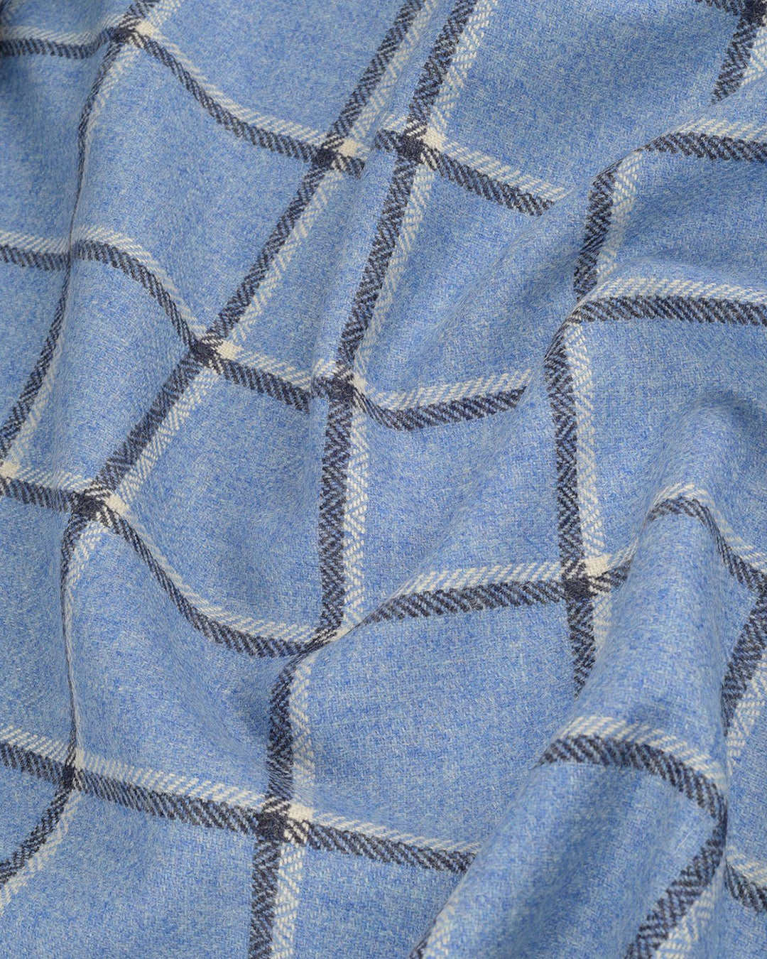 Dugdale Tweed: Blue Windowpane Jacket