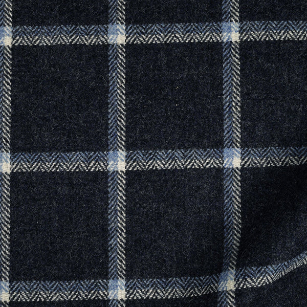 Cap Tweed in Navy Windowpane