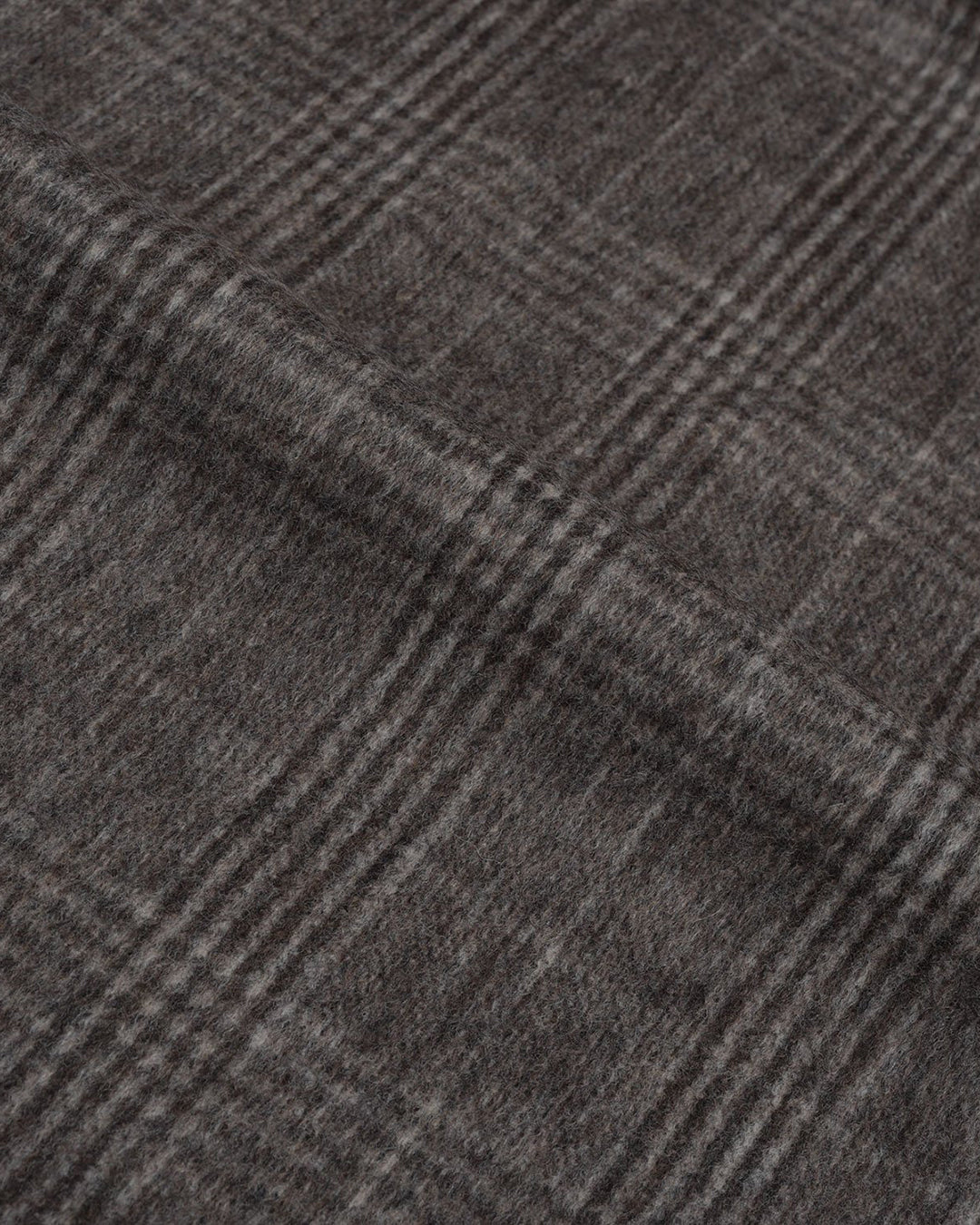 Loro Piana: Brown Glen Checks Cashmere - 8