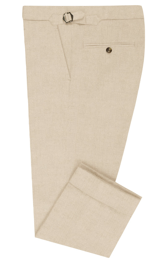 Dugdale Ecru Hopsack Irish Linen