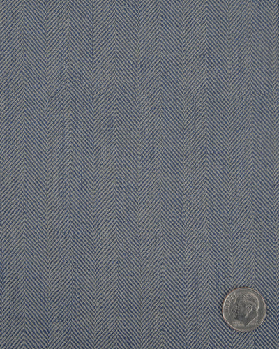 Dugdale Silver & Blue Herringbone