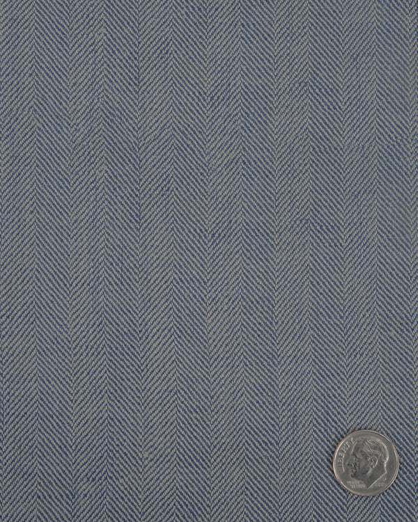 Dugdale Silver & Blue Herringbone