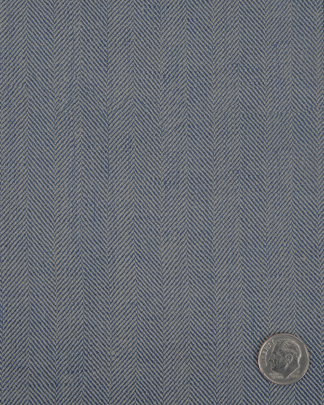 Dugdale Silver & Blue Herringbone