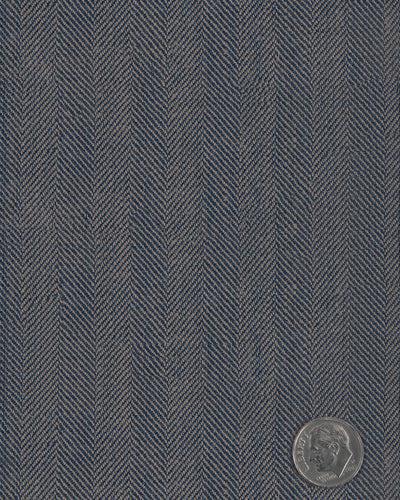 Dugdale Silver & Denim Blue Herringbone