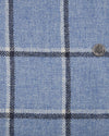 Dugdale Light Blue Windowpane Tweed