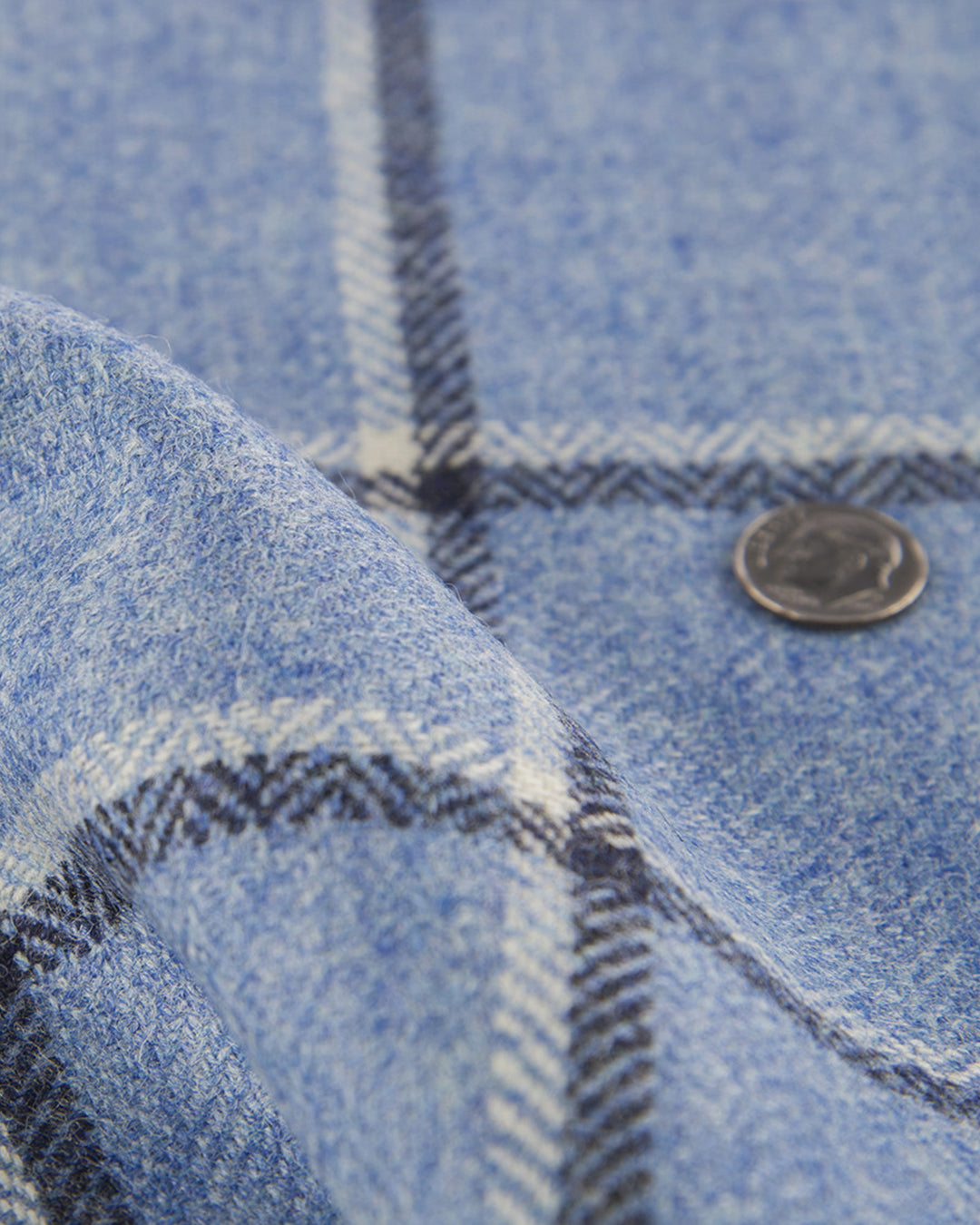 Dugdale Light Blue Windowpane Tweed - 2
