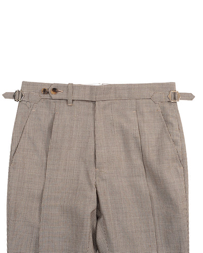 Dugdale Fine Worsted - Brown Houndstooth