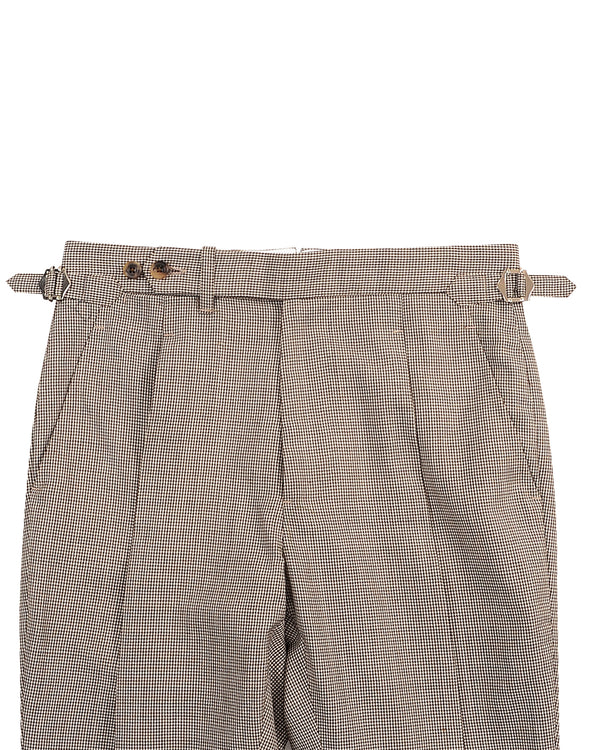 Dugdale Fine Worsted - Brown Houndstooth