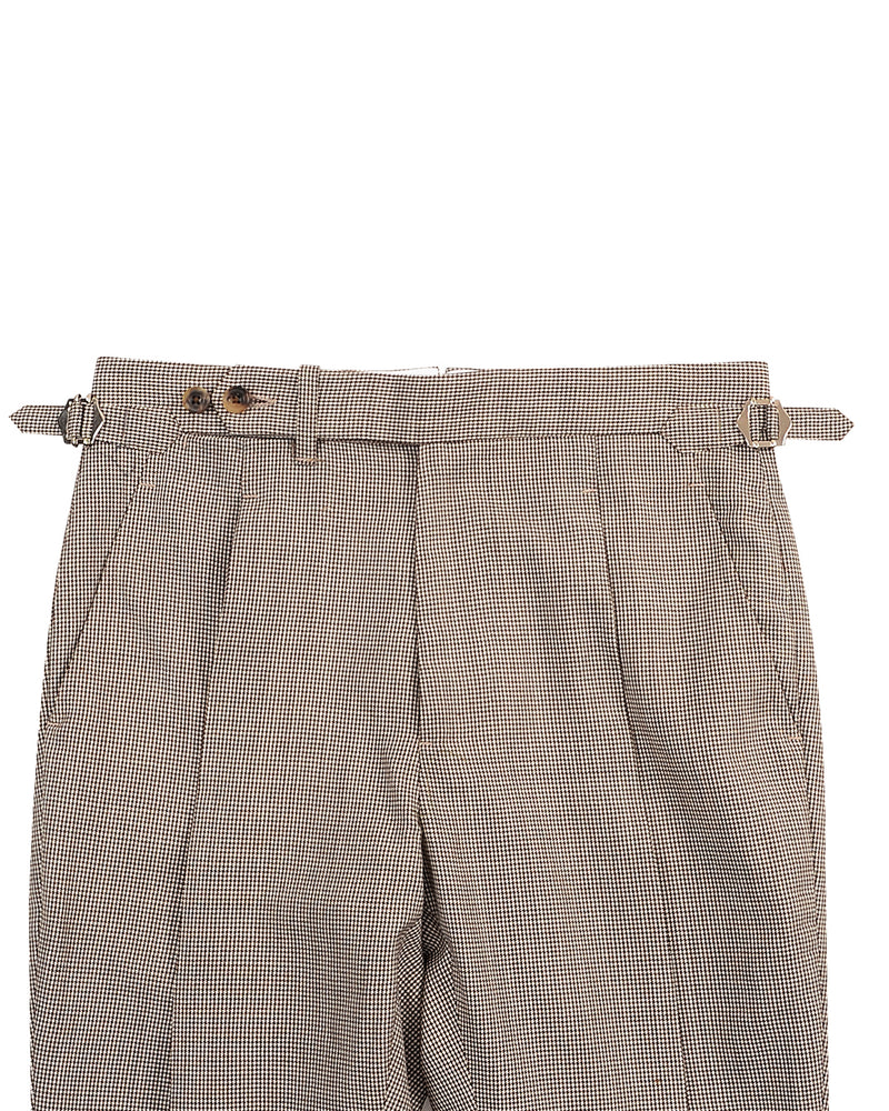 Dugdale Fine Worsted - Brown Houndstooth