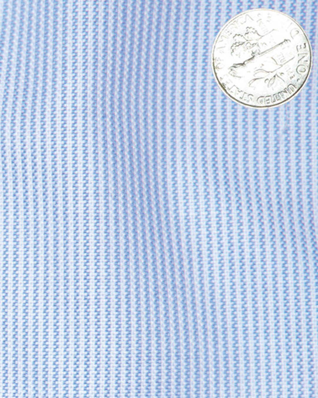 Blue on White Pin Stripes