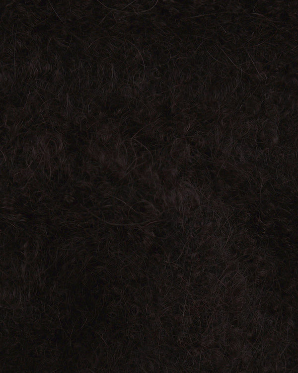 EThomas: Dark Brown Slubby Mohair