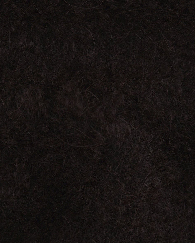 EThomas: Dark Brown Slubby Mohair Jacket