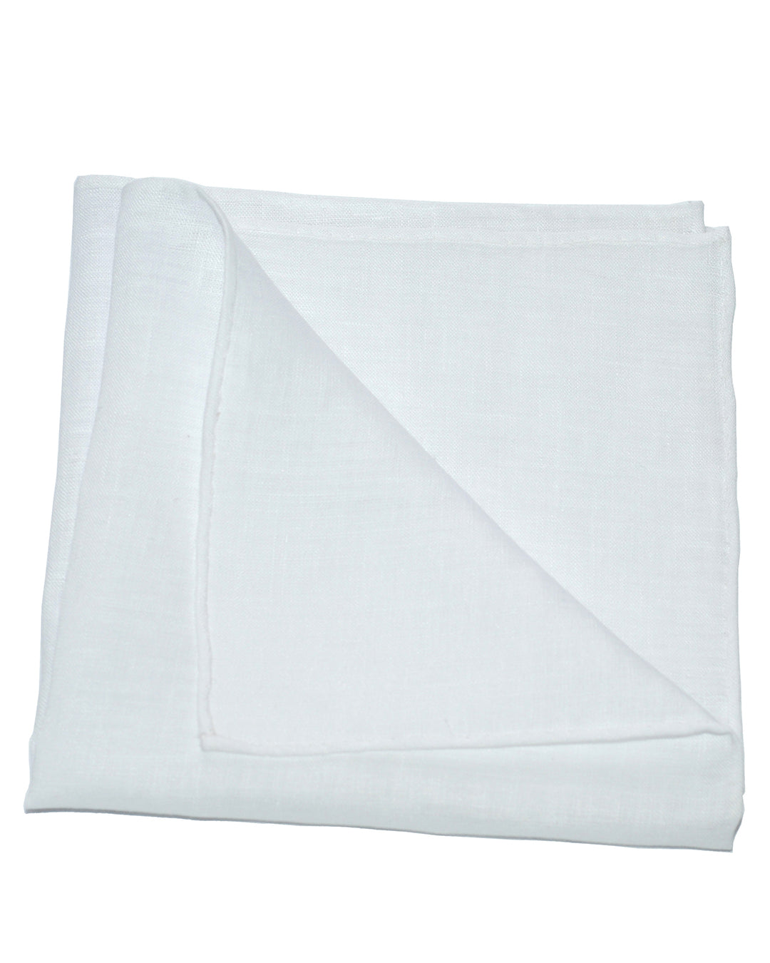 Pocket Square - Fine White Linen