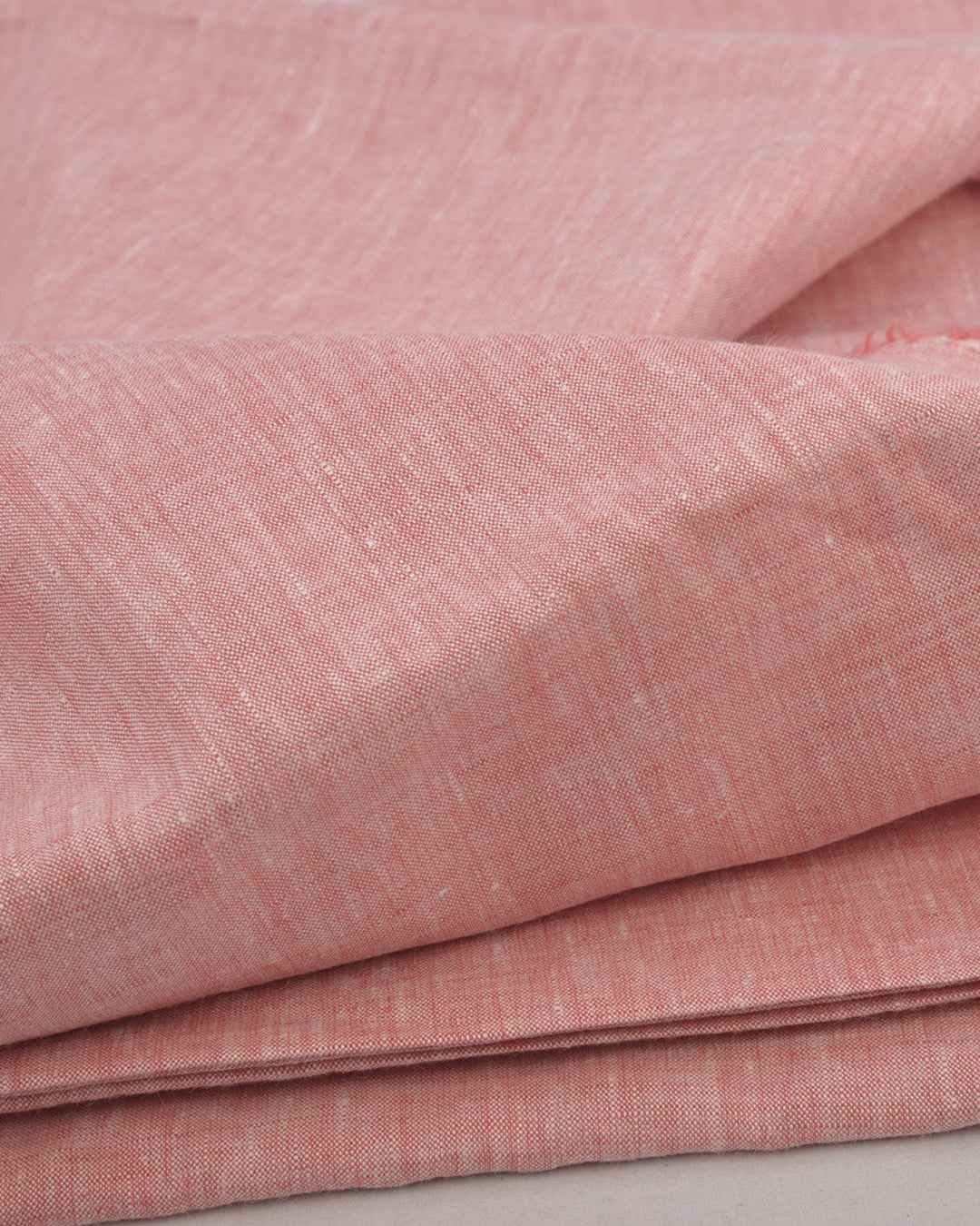 Linen: Dark Peach Chambray