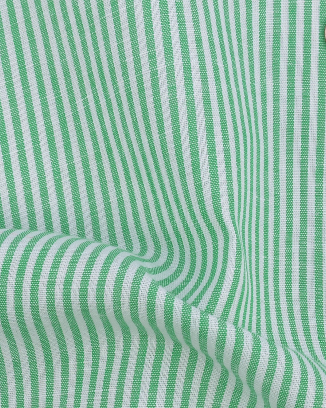 Linen: Green Candy  Stripes - 4