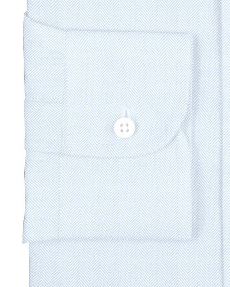 Grandi and Rubinelli Baby Blue Herringbone
