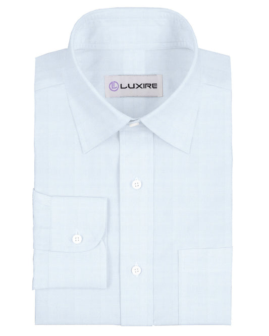 Grandi and Rubinelli Baby Blue Herringbone