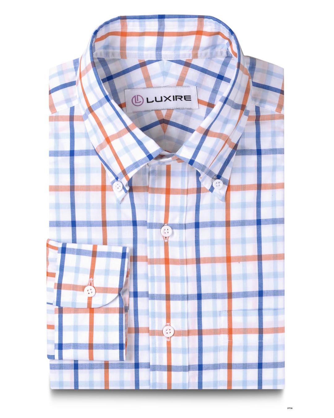 Summer - Orange Blue Big Tattersall - 1