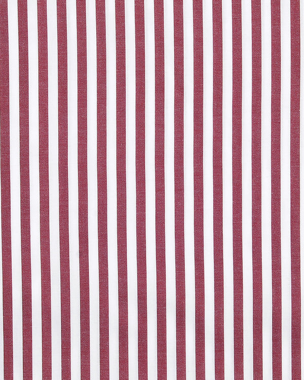 Maroon Red Stripes Shirt