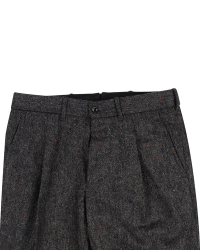 Holland & Sherry Tweed Wool Black & Grey With Red Point Tweed Point Tweed