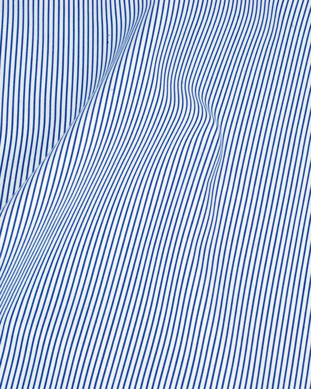 Luxire Privilege Collection Blue Stripes on White - 4