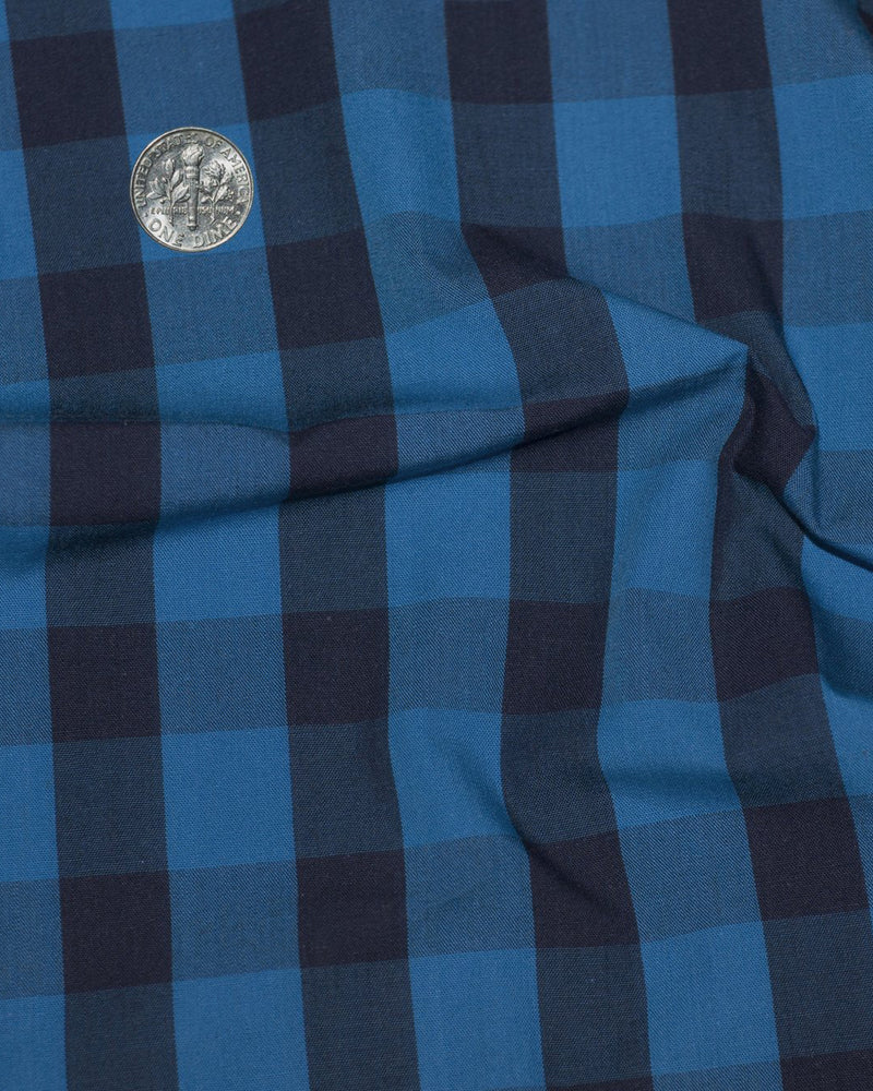 Shades of Blue Large Gingham